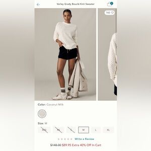 Varley Grady Sweater NWT